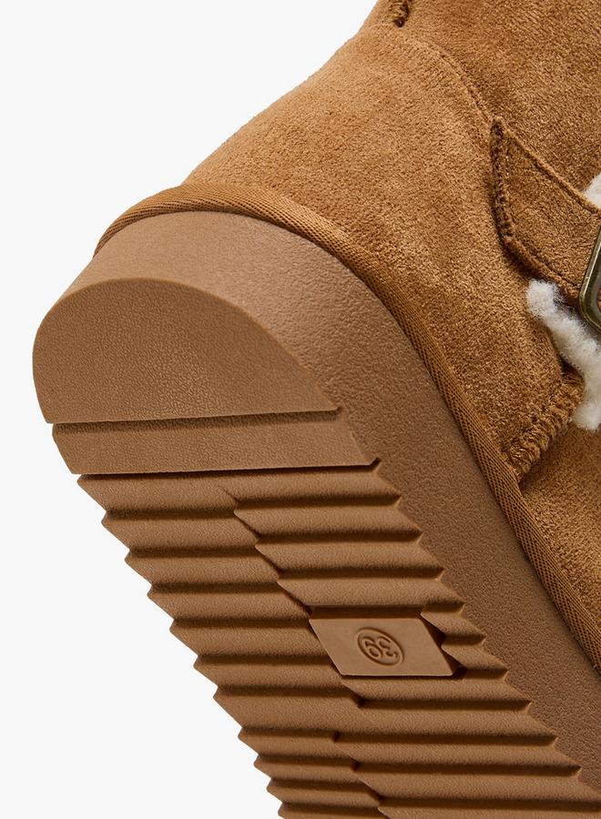 سيليست بوت نسائي بطول الكاحل من الفرو الصناعي - Image 5